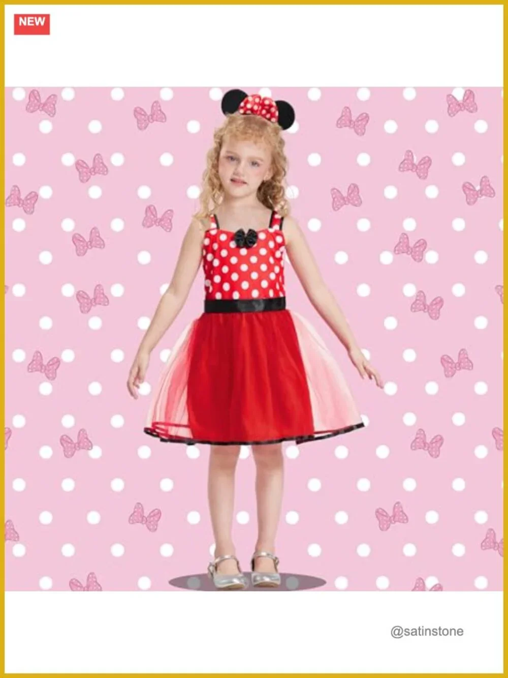 Toddler Girls Princess Dress Up Costume 6-Piece Fancy Outfit Set